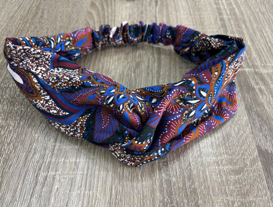 Headband en Viscose à Motifs - L'Élégance Bohème