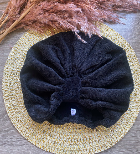 Bonnet cheveux en Bambou Noir