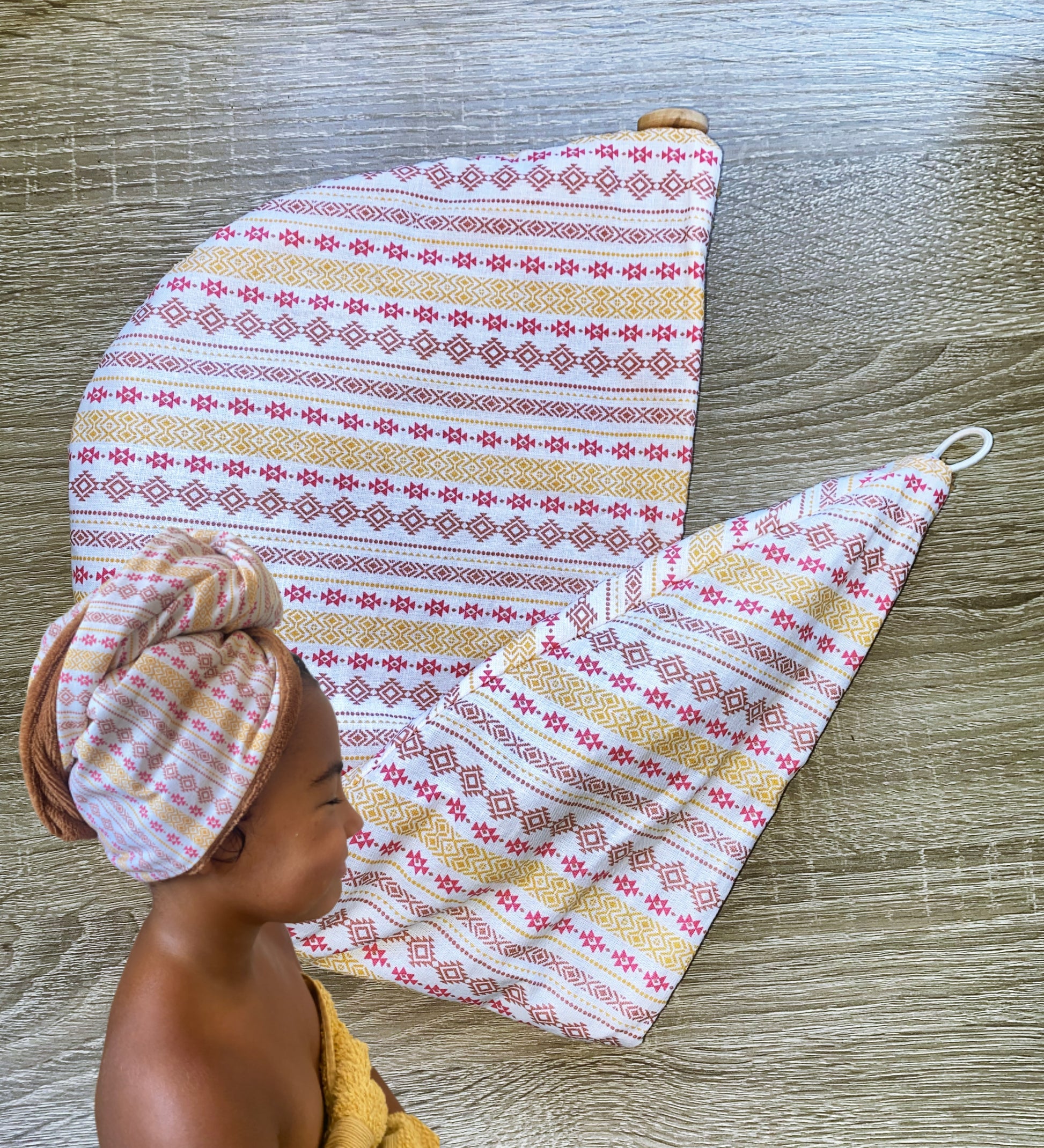 Serviette turban cheveux - enfant & adulte