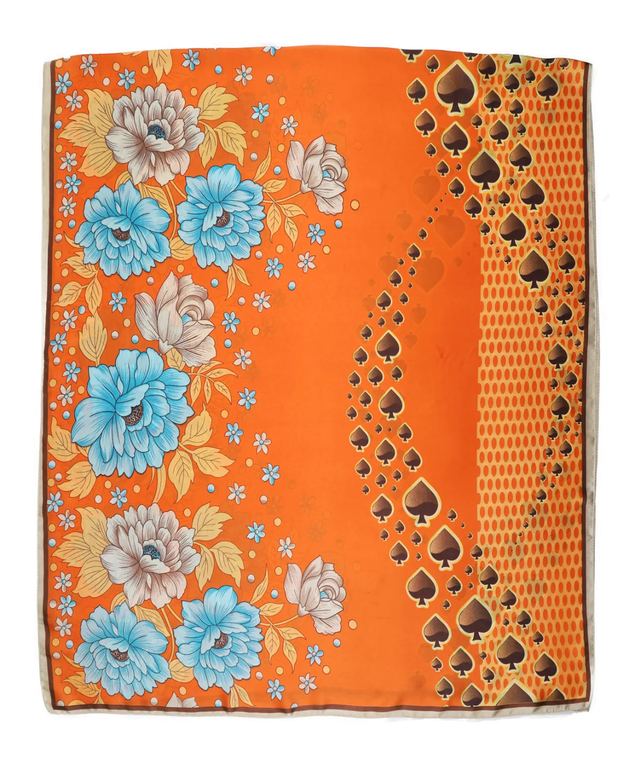 Foulard Flora -  coloris orange